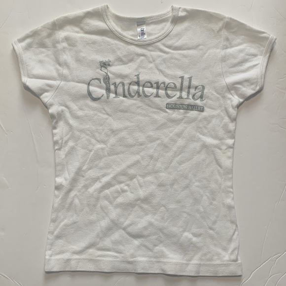 Girls Houston Ballet Cinderella T-Shirt White - Picture 8 of 8